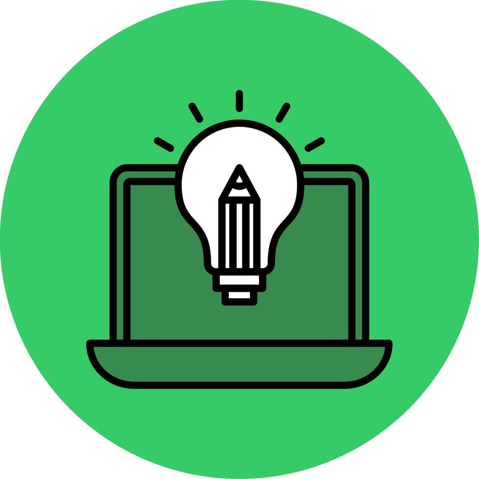Creative Filled Circle Icon vector