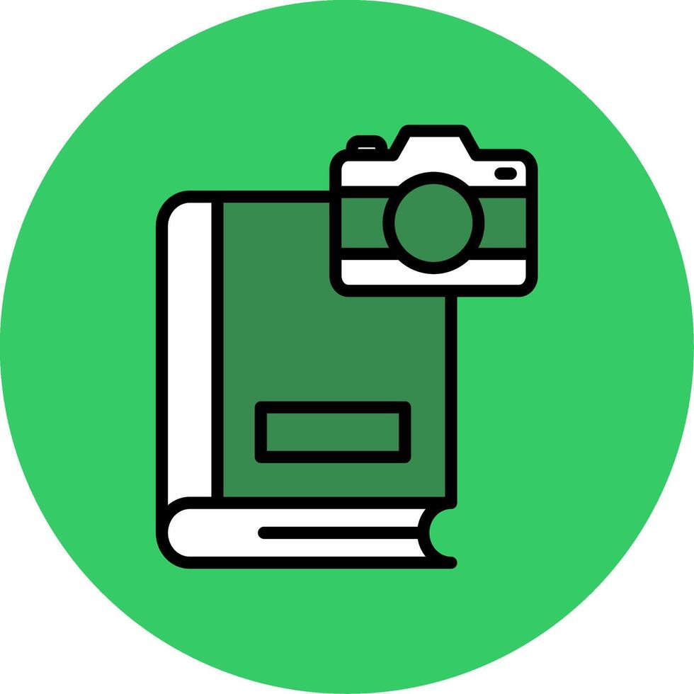 Photography Filled Circle Icon vector