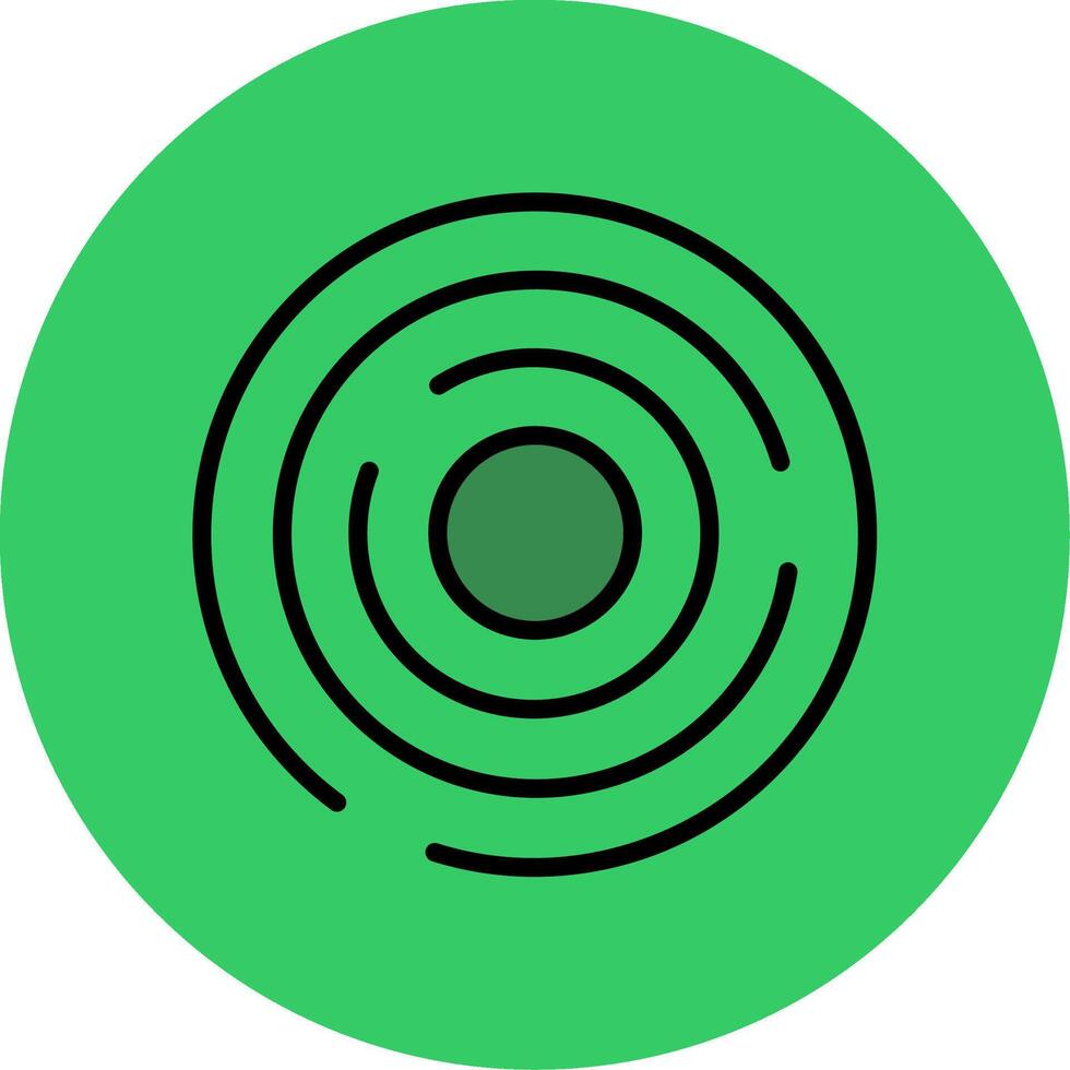 Chart Filled Circle Icon vector