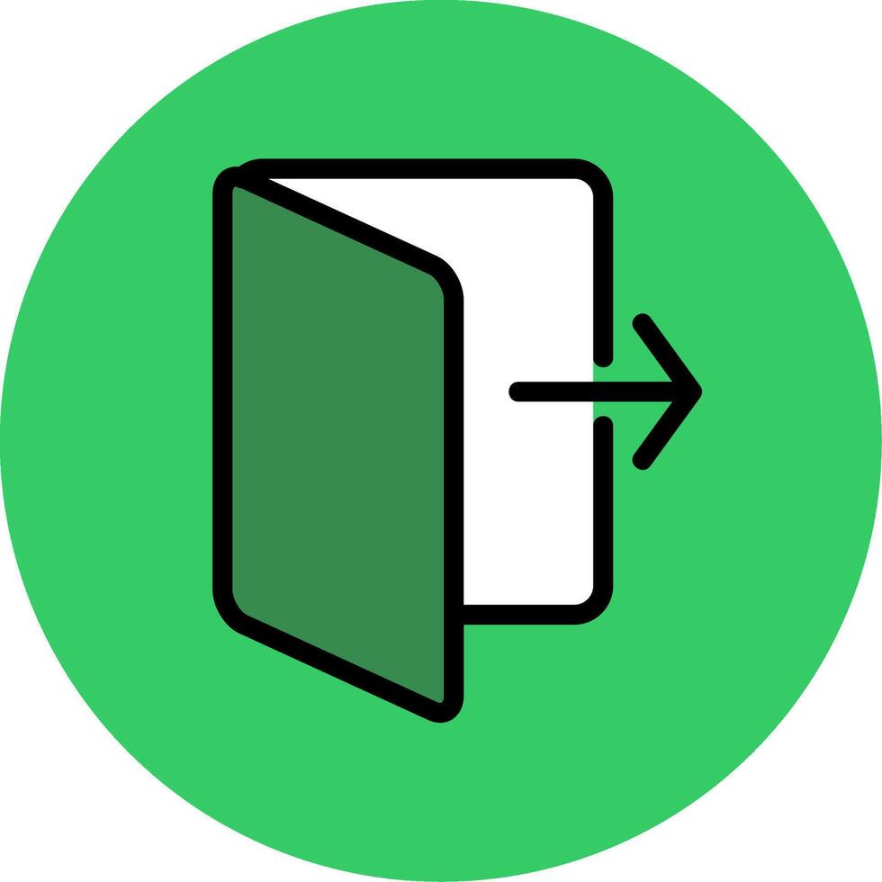 Do Not Go Out Filled Circle Icon vector