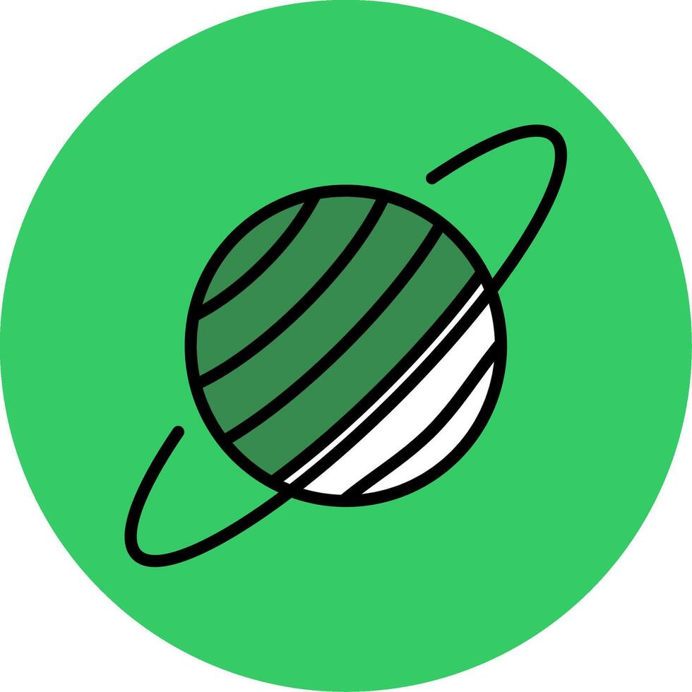 Uranus Filled Circle Icon vector