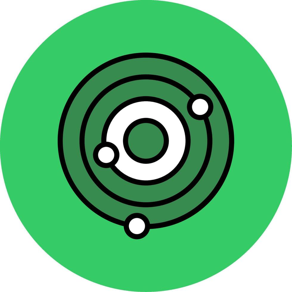Galaxy Filled Circle Icon vector