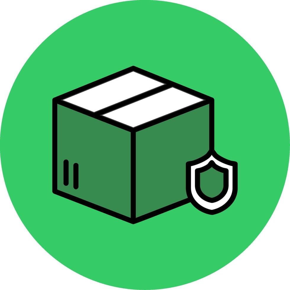 Package Filled Circle Icon vector