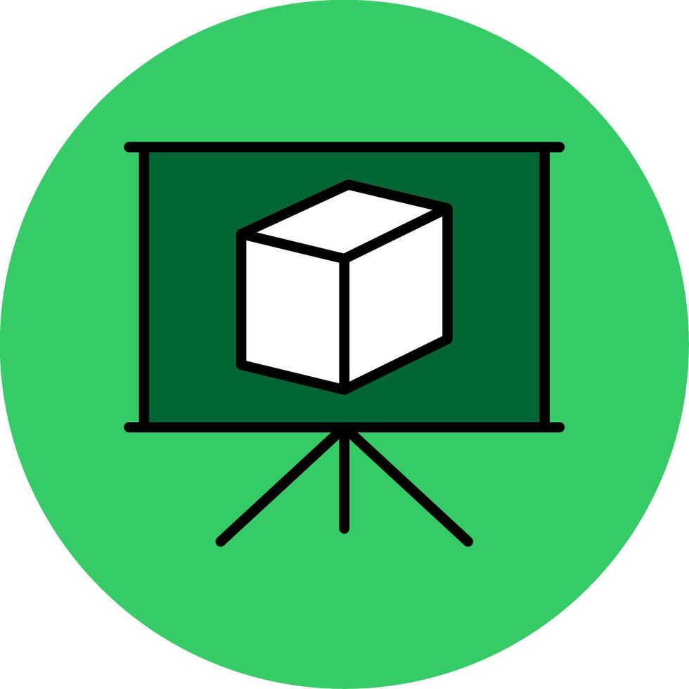 Presentation Filled Circle Icon vector