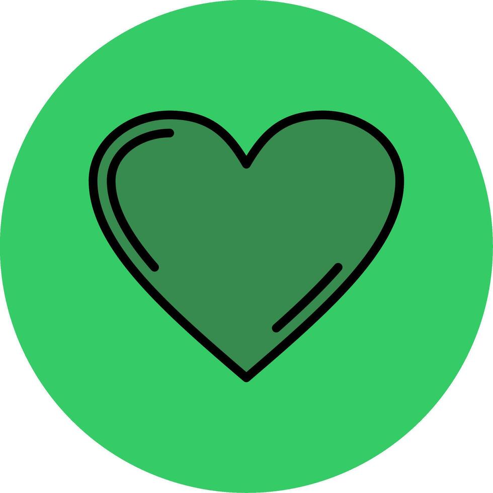 Passion Filled Circle Icon vector
