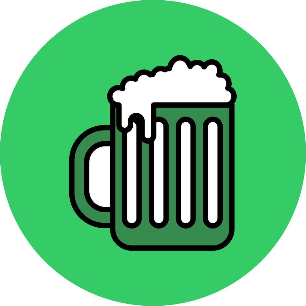 Beer Filled Circle Icon vector