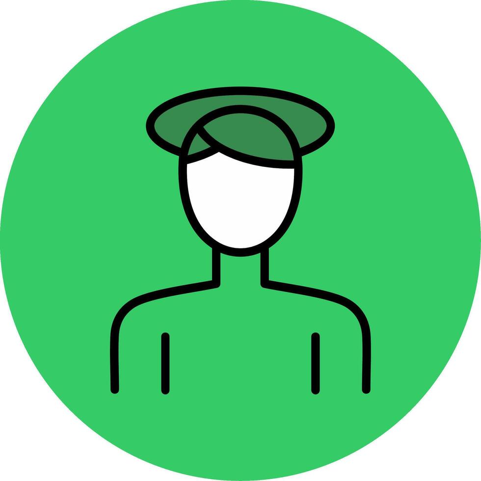 Confusion Filled Circle Icon vector