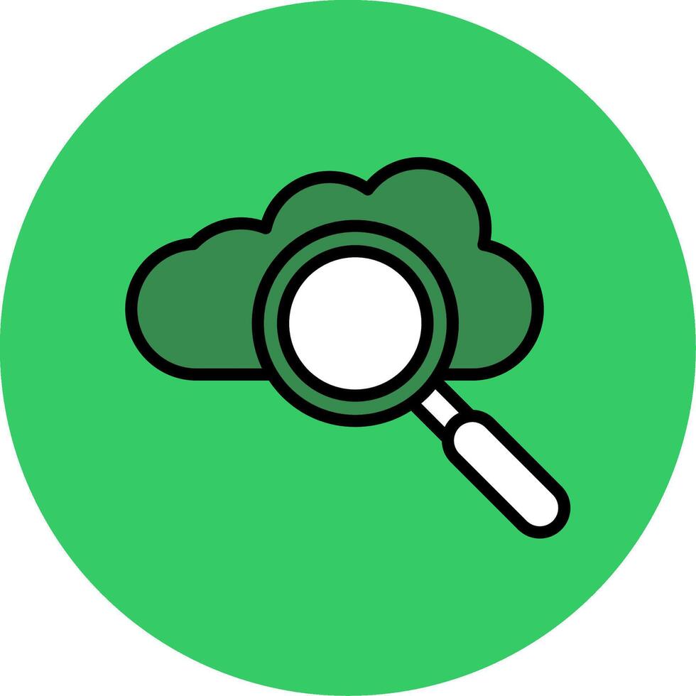 Search Filled Circle Icon vector