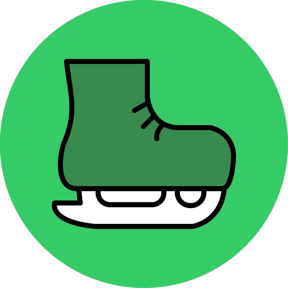 Skating Filled Circle Icon vector