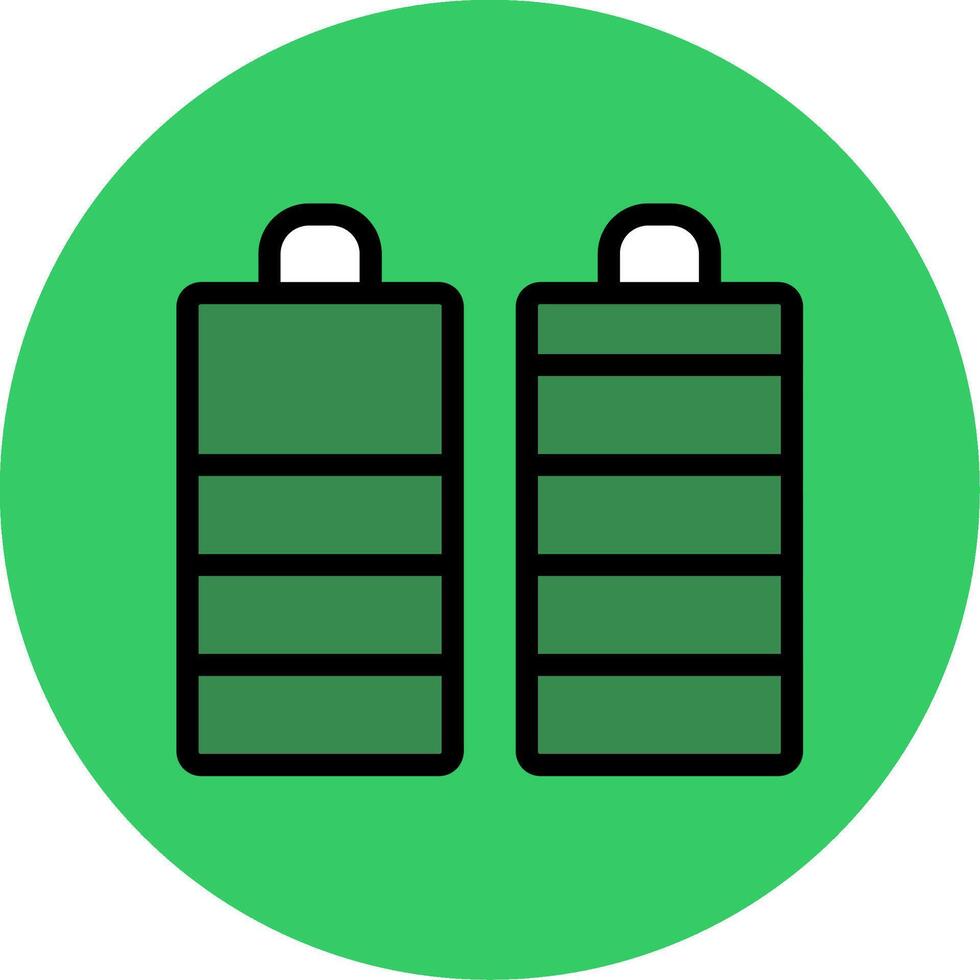 Battery Filled Circle Icon vector