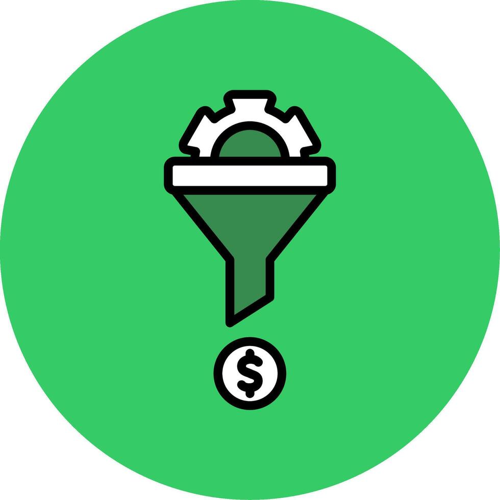 Conversion Filled Circle Icon vector