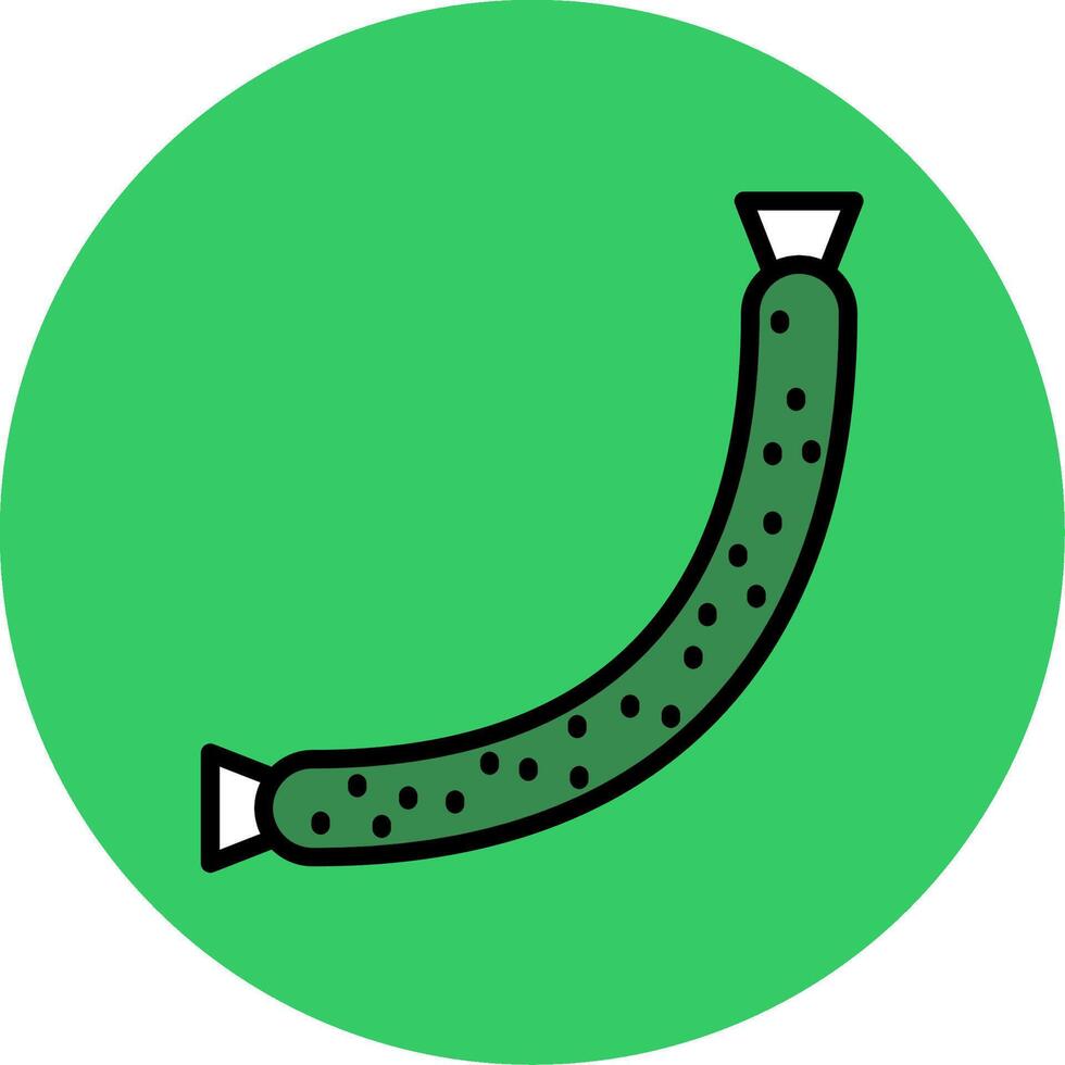 Beef Filled Circle Icon vector