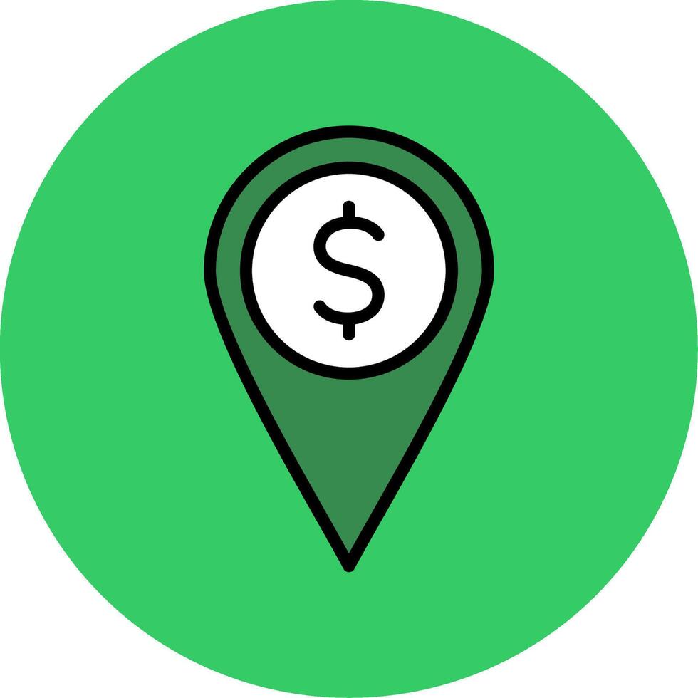 Placeholder Filled Circle Icon vector