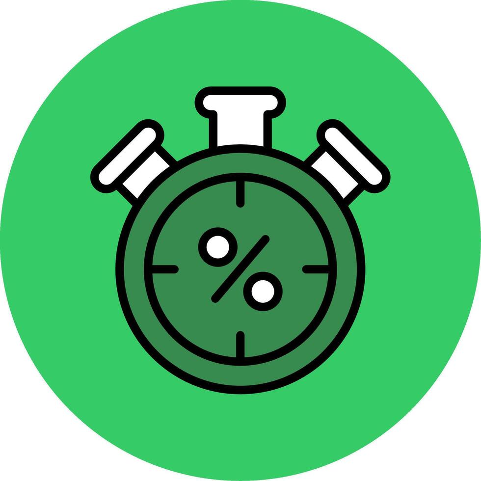 Timer Filled Circle Icon vector
