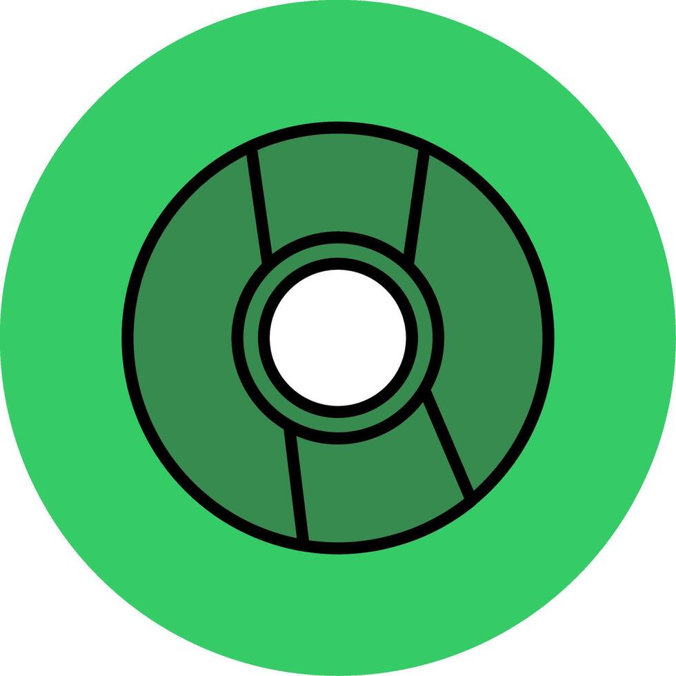 Cd Filled Circle Icon vector