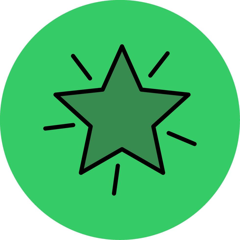 Star Filled Circle Icon vector