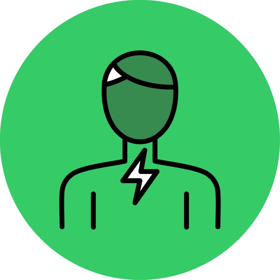 Sore Throat Filled Circle Icon vector