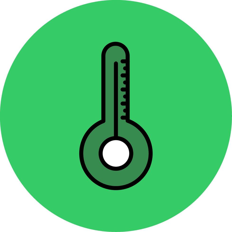 Thermometer Filled Circle Icon vector