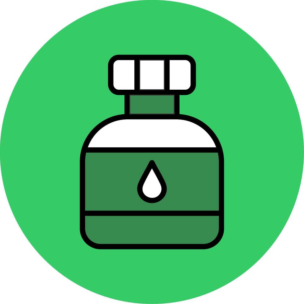 Canteen Filled Circle Icon vector