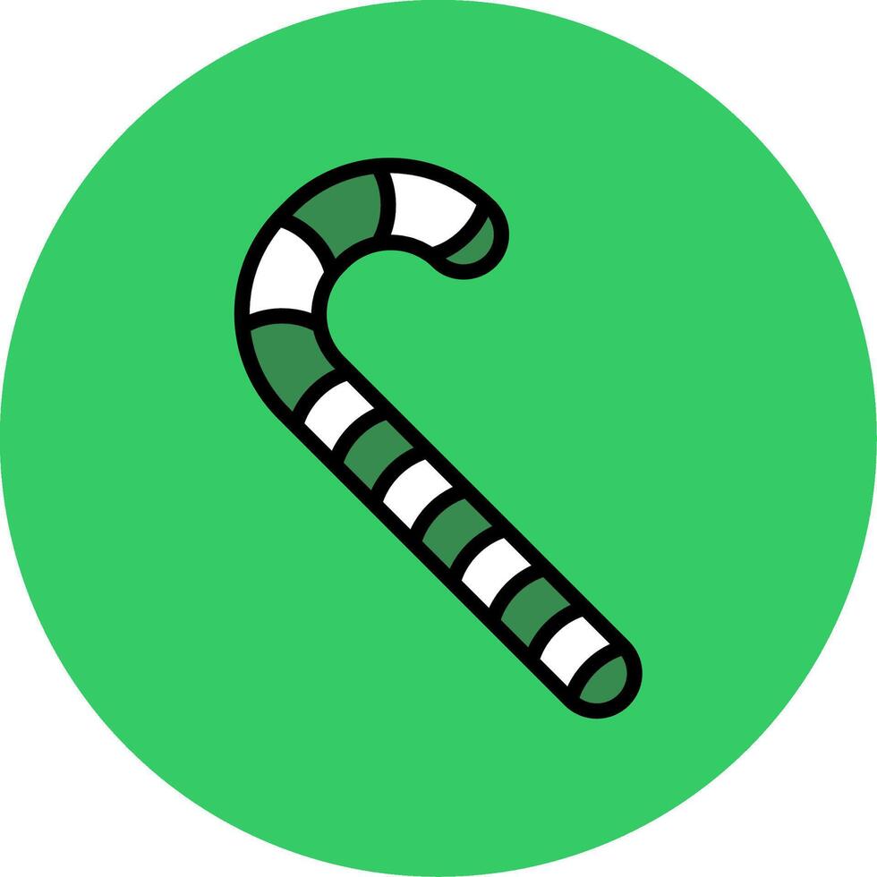 Christmas Candy Filled Circle Icon vector