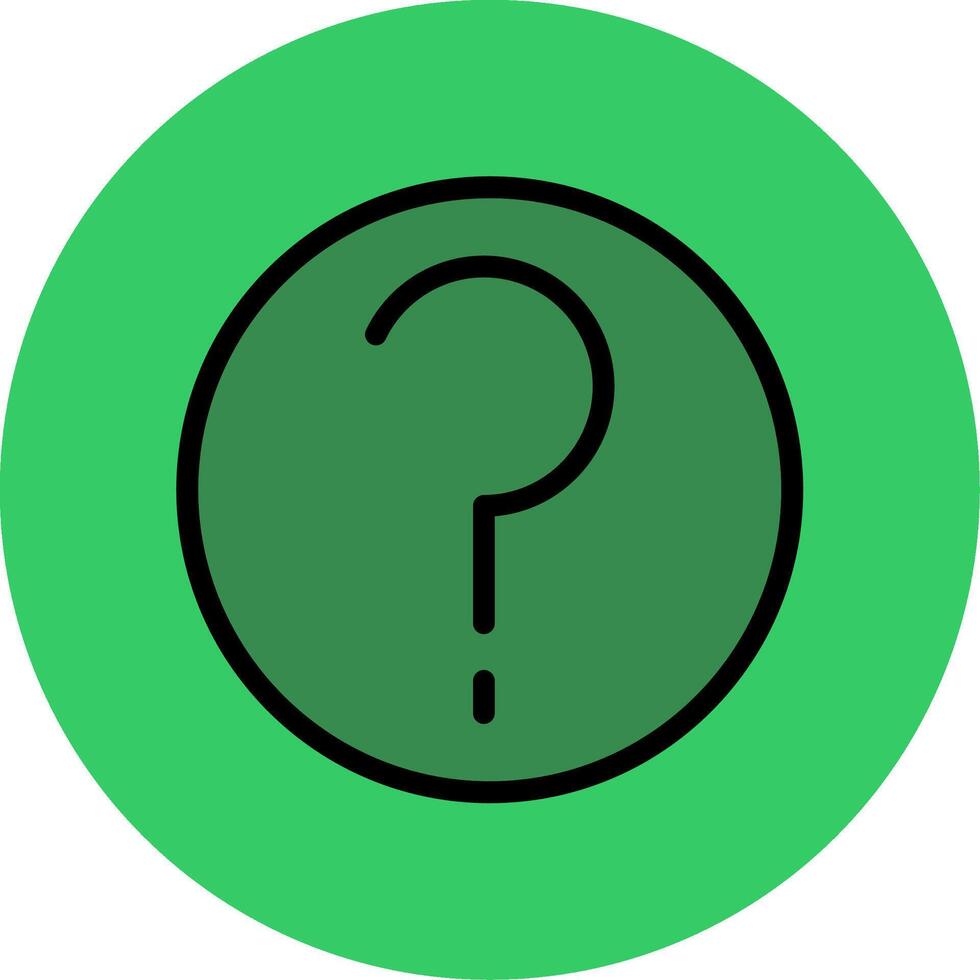 Help Filled Circle Icon vector