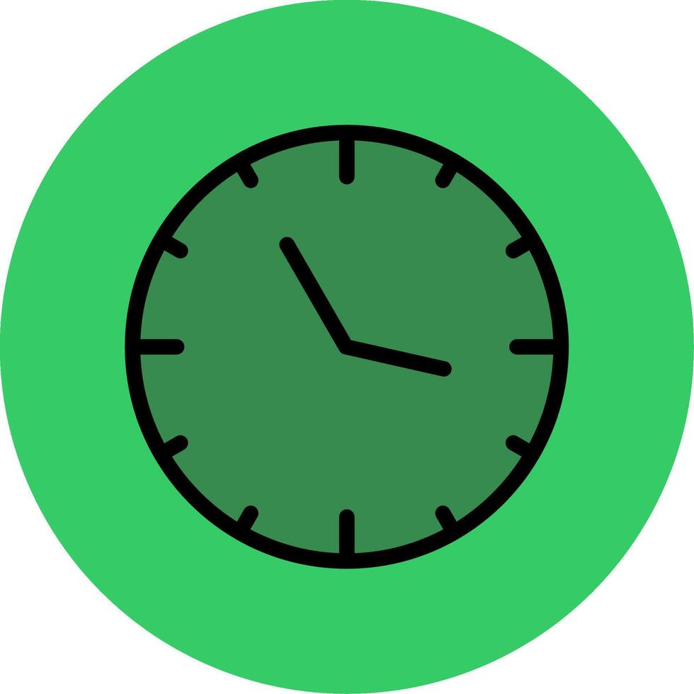 Clock Filled Circle Icon vector