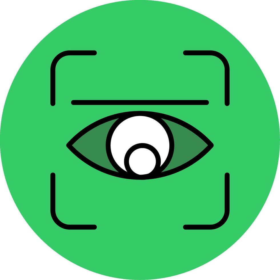 Retina Filled Circle Icon vector