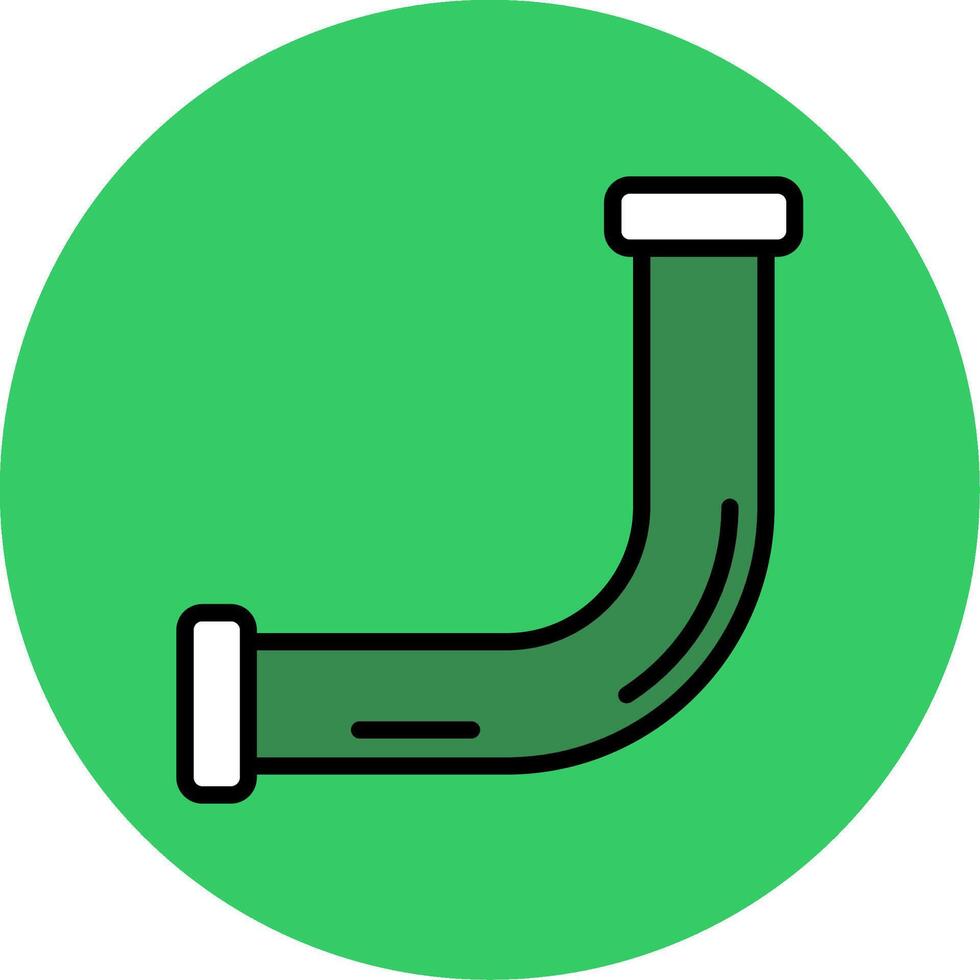 Pipe Filled Circle Icon vector