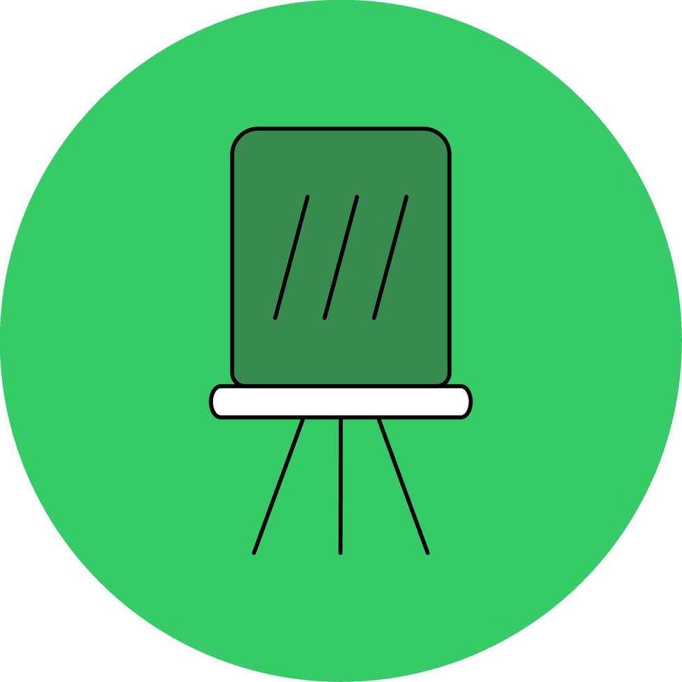Easel Filled Circle Icon vector