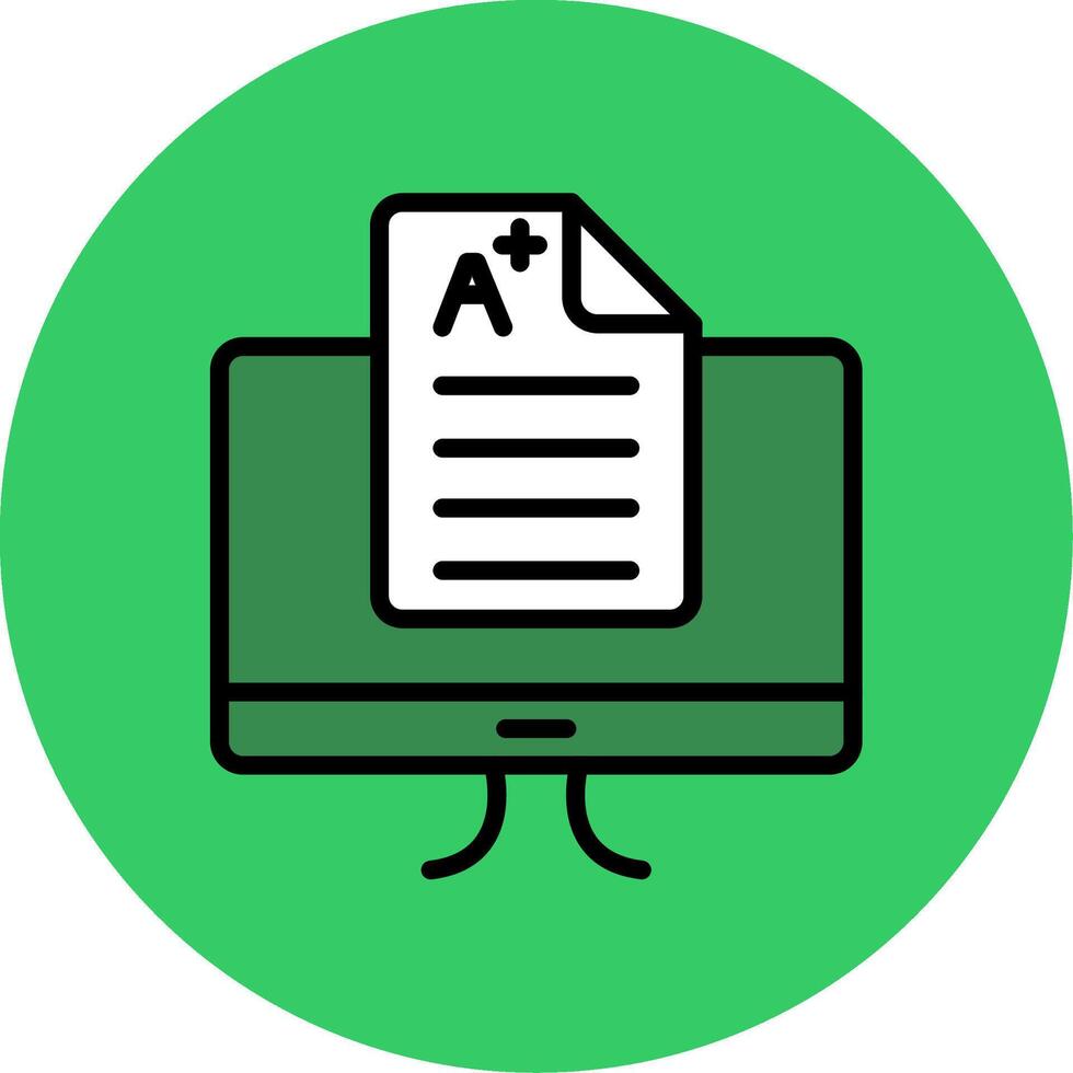 Score Filled Circle Icon vector