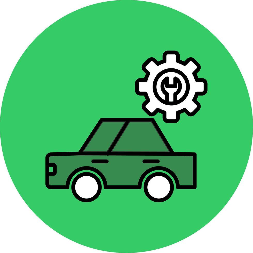 Workshop Filled Circle Icon vector