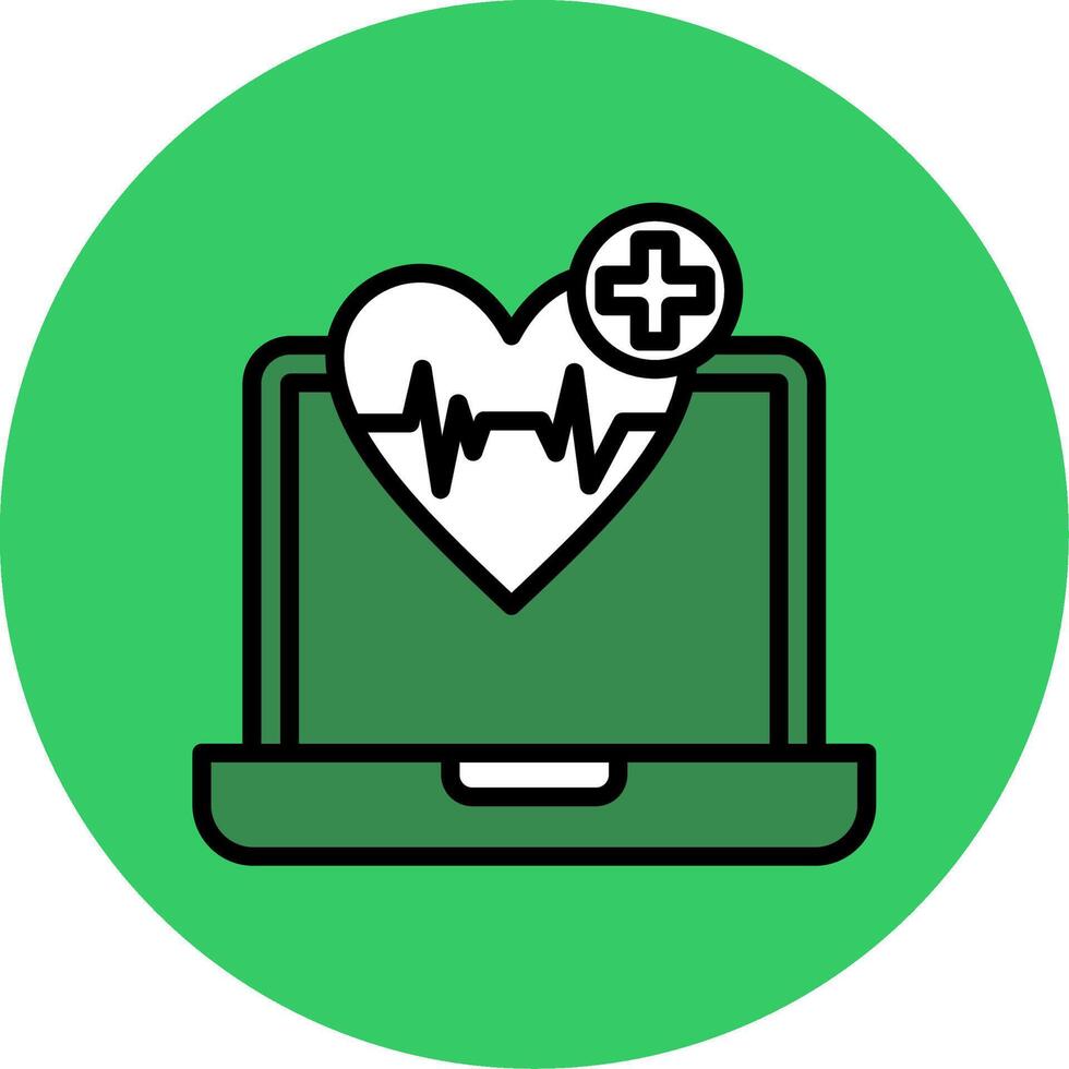 Healthcare Filled Circle Icon vector