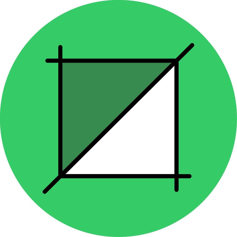 Crop Filled Circle Icon vector