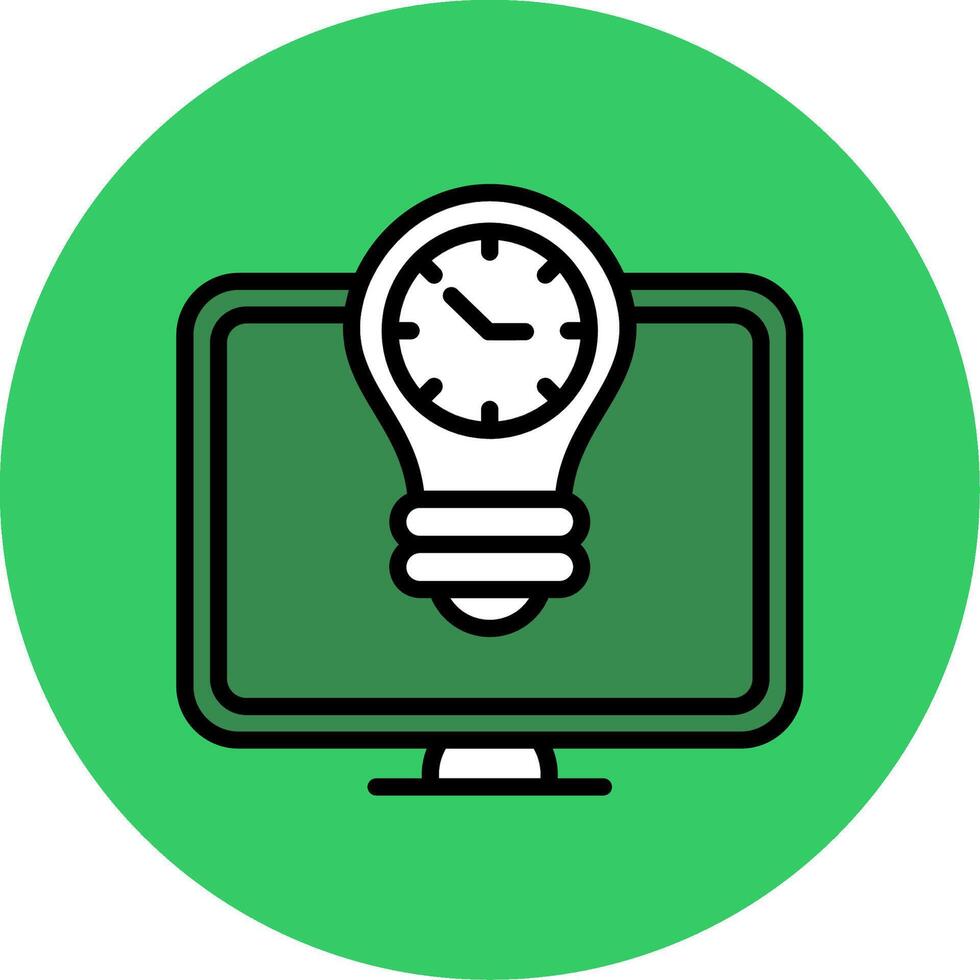 Innovation Filled Circle Icon vector