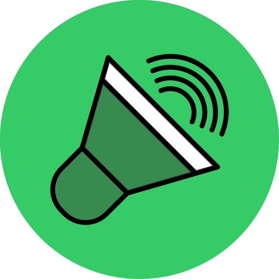 Loudspeaker Filled Circle Icon vector