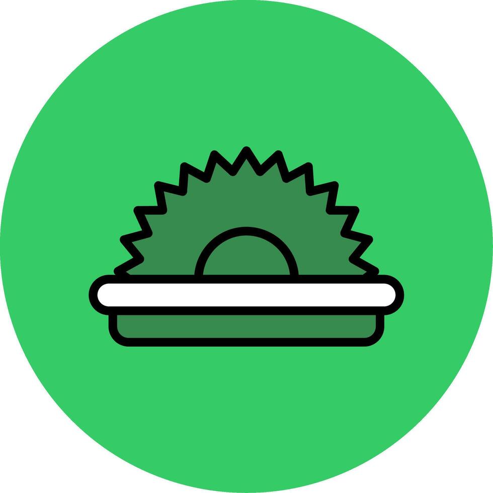 Saw Filled Circle Icon vector