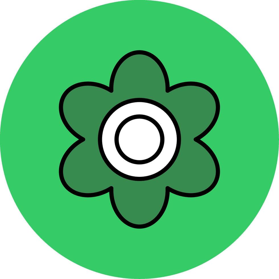 Violet Filled Circle Icon vector