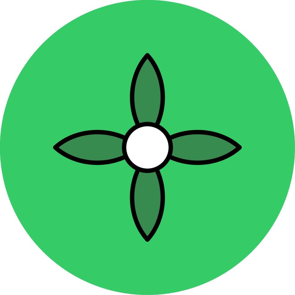 Ixora Filled Circle Icon vector
