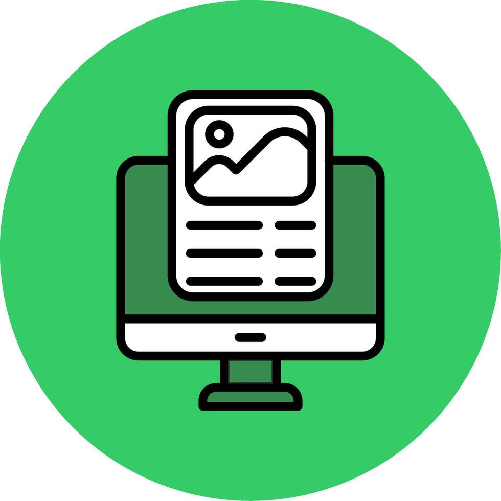 Statics Filled Circle Icon vector