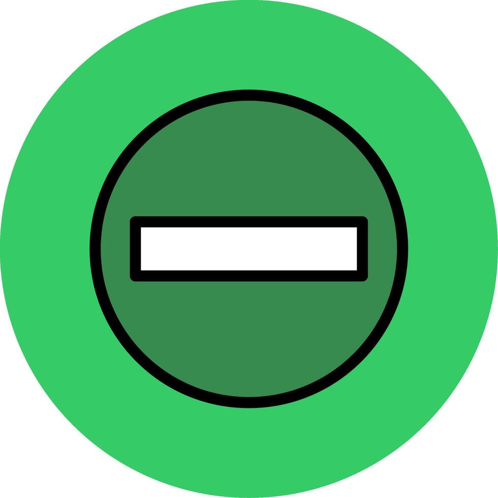 Minus Filled Circle Icon vector