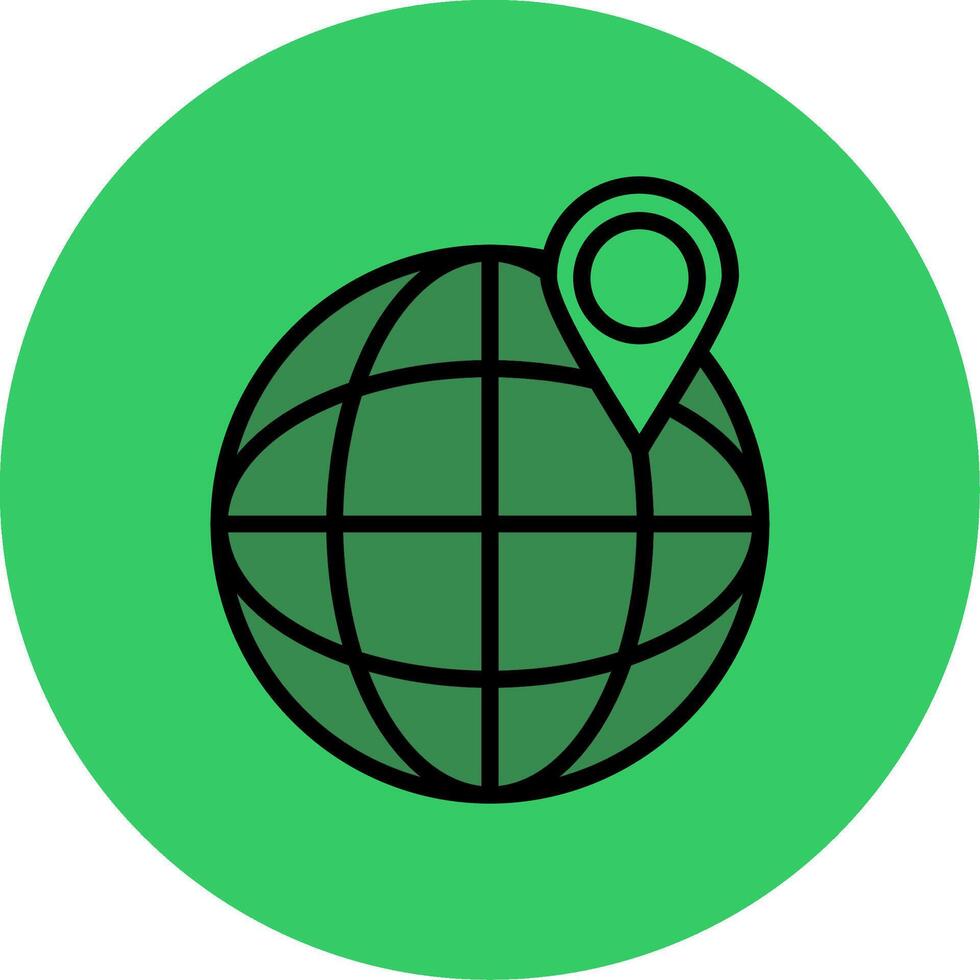 Place Holder Filled Circle Icon vector