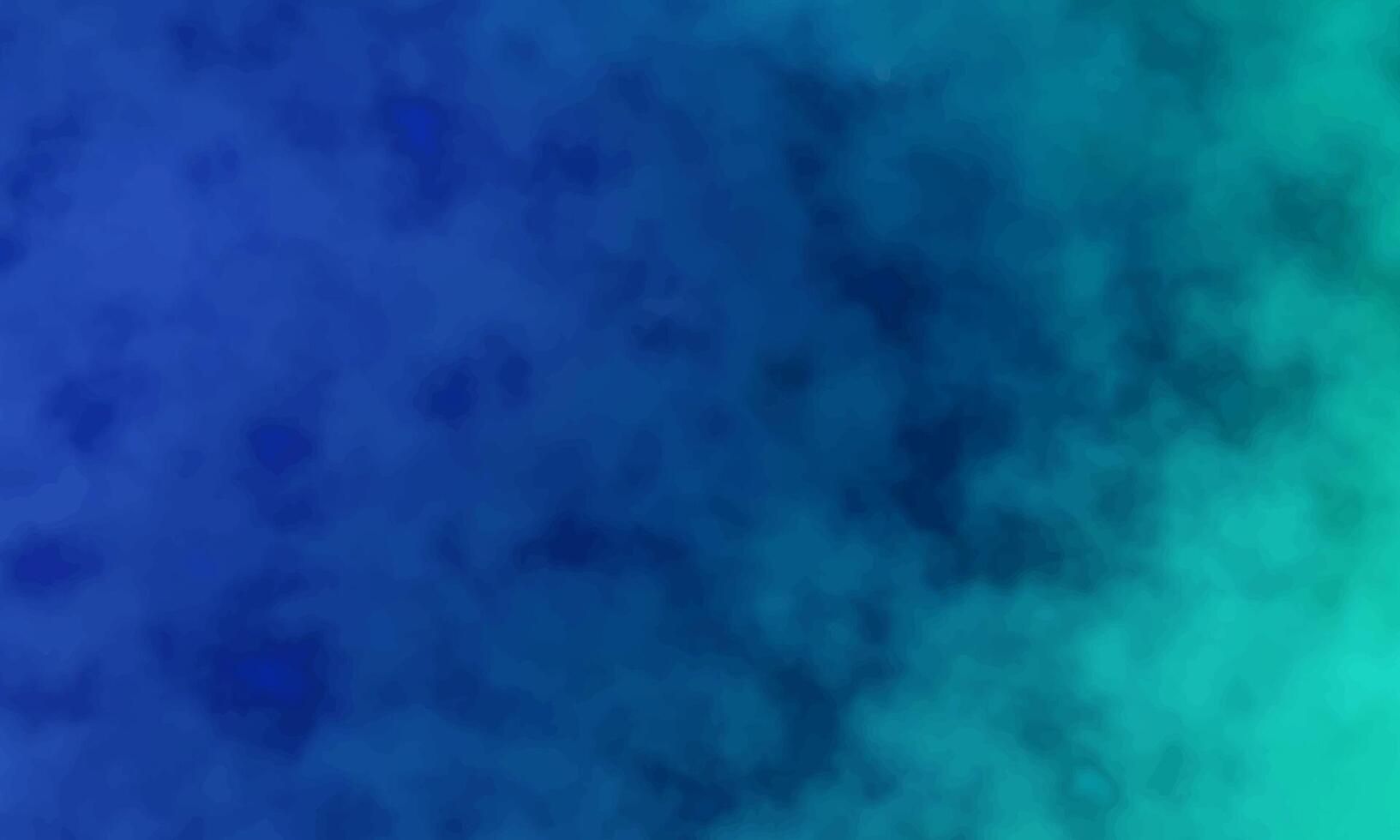 Blue and green abstract background with a white cloud vector