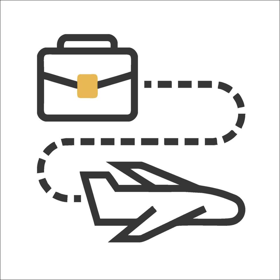 Airline travel icon illustration vector