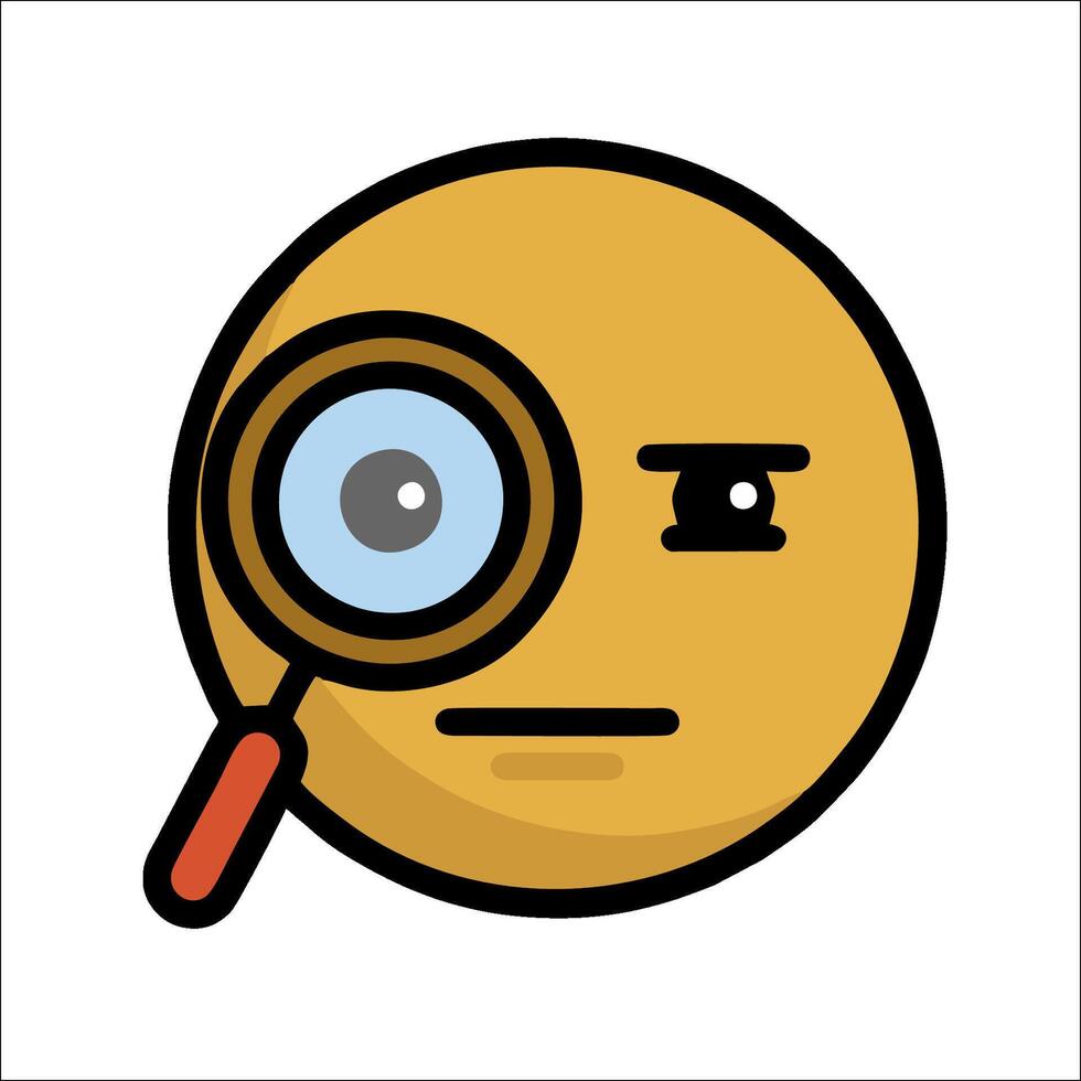 magnifying glass icon illustration vector