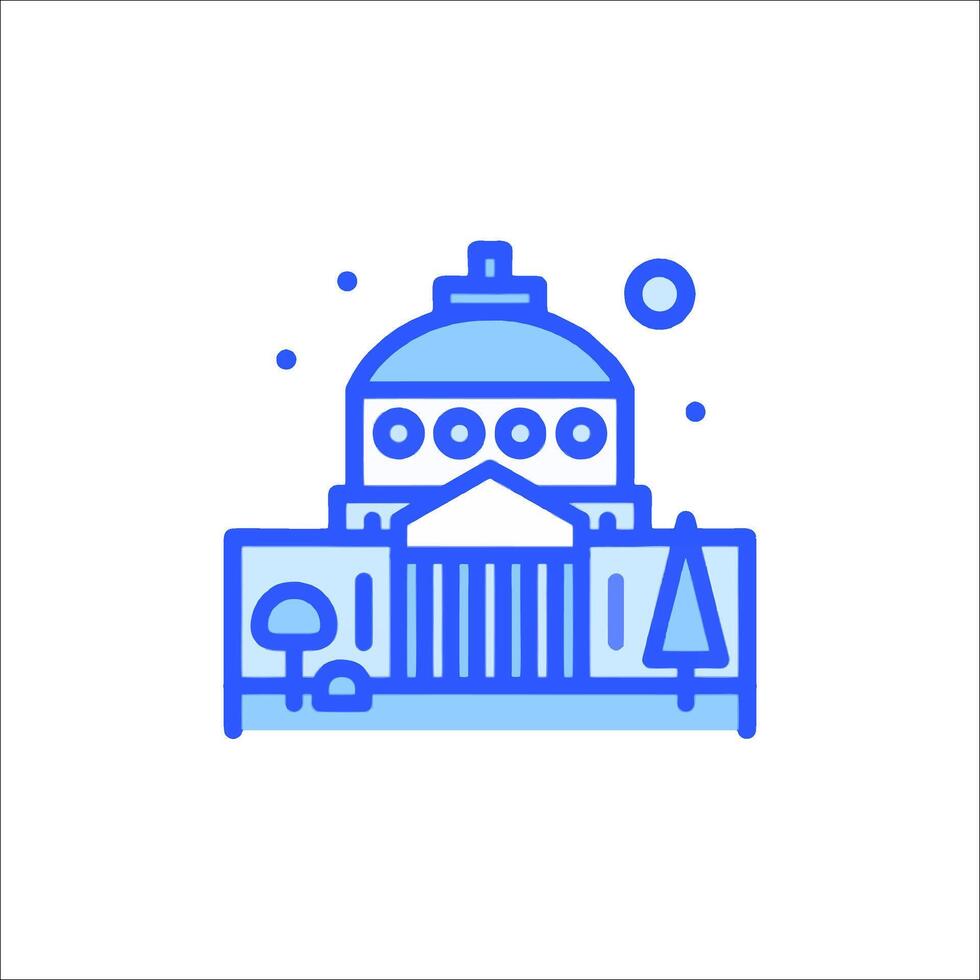 The capitol building in dc, dc, usa vector