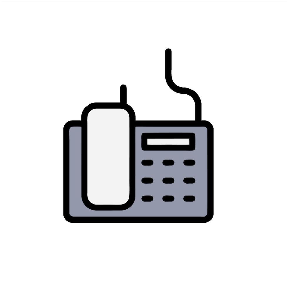 A phone icon on a white background vector