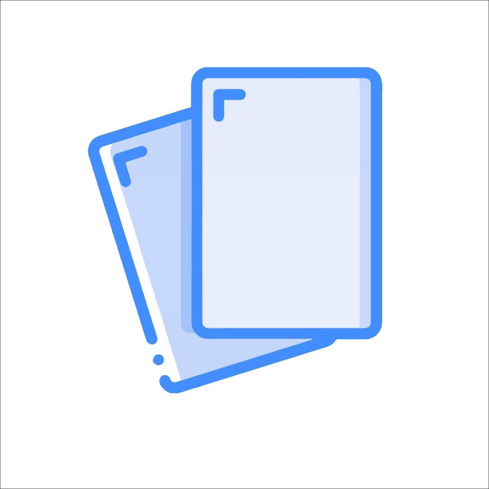 A blue folder icon on a white background vector
