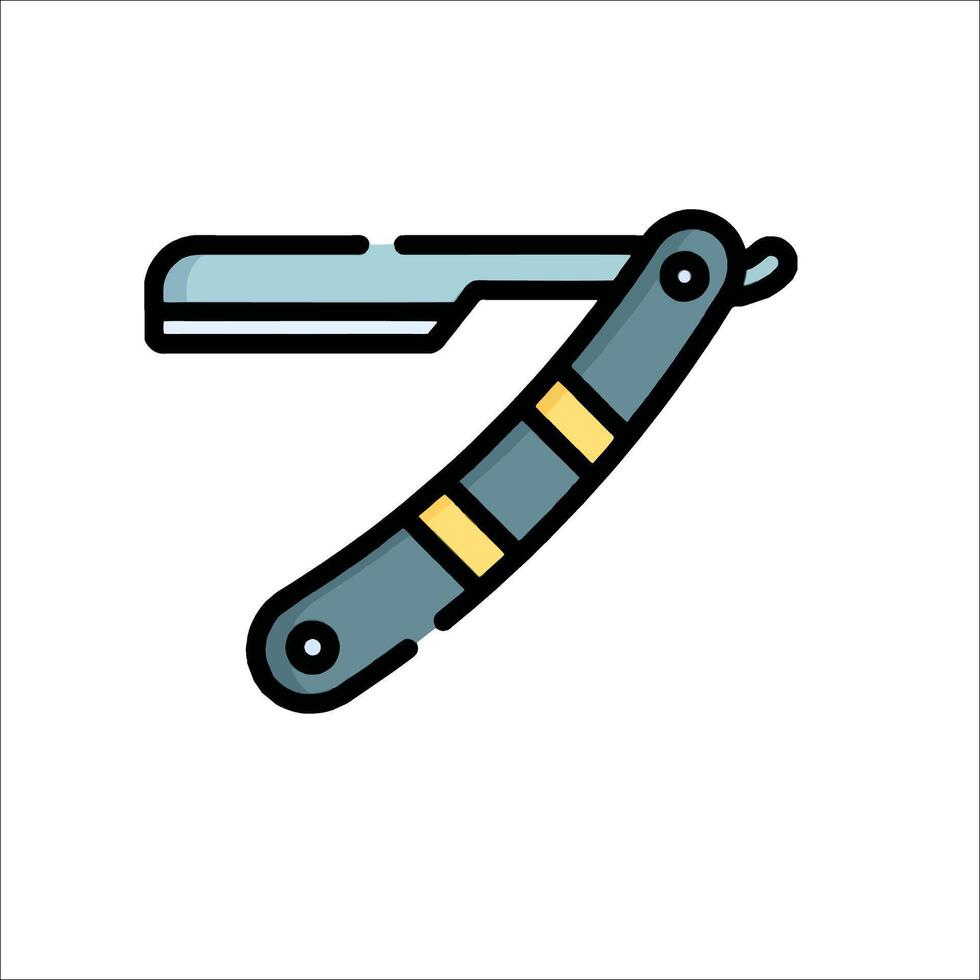 A razor with a handle on it vector