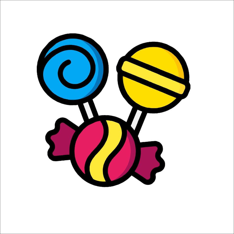 candy icon illustration vector