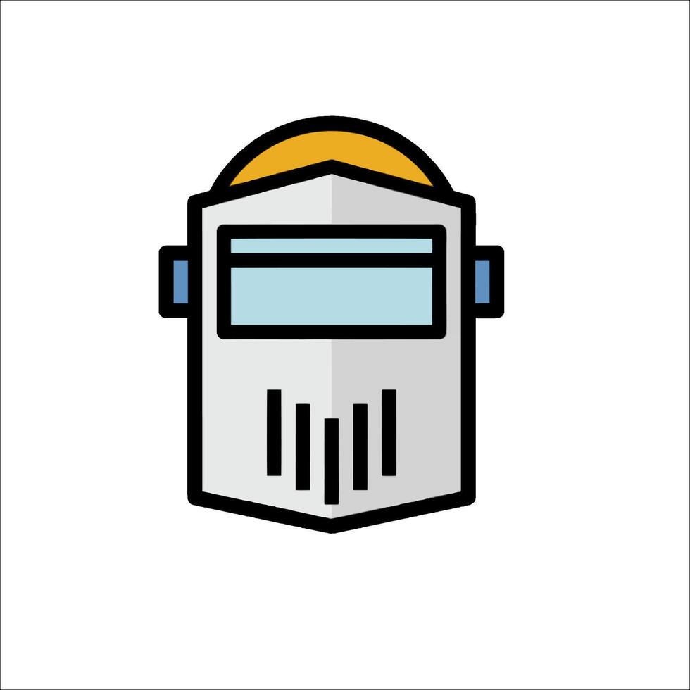 Welding helmet icon illustration vector